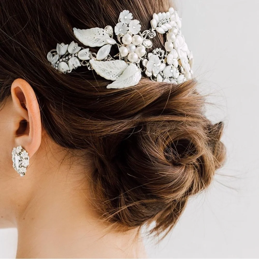 New Maria elena headpiece crystal champagne comb
